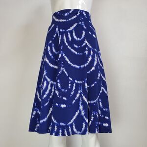 Dress Barn Plus Size Blue Tie Dye Skirt